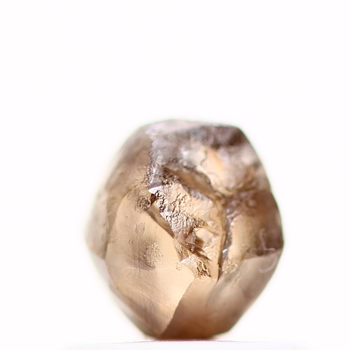 Natural Rough Crystal Raw Fancy Brown Uncut Diamond 0.97 Carat Design Rough Diamond Engagement Ring